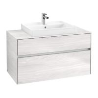 Тумба под раковину Villeroy & Boch Collaro 1000х500 мм C01900E8 белое дерево