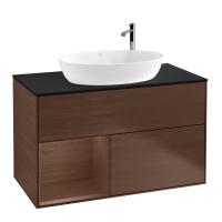 Тумба под раковину Villeroy & Boch Finion 1000х501 мм F892GNGN орех/орех