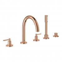 Смеситель для ванны Grohe Atrio на 5 отверстия 19 922 DA3 тёплый закат