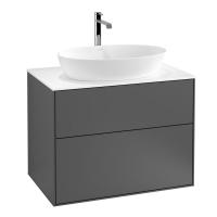 Тумба под раковину Villeroy & Boch Finion 800х501 мм F75100GK матовый антрацит