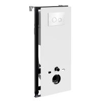 Инсталляция для унитаза WasserKraft Abens 20TLT.010.ME.WH.WH01 белое стекло/белый/хром