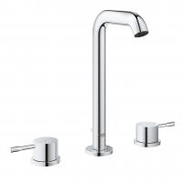 Смеситель для раковины Grohe Essence L-Size 3 отверстия, высокий поворотный излив, донный клапан 20 299 001