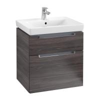 Тумба под раковину Villeroy & Boch Subway 2.0 587х454 мм A90910FQ дуб графитовый
