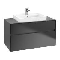 Тумба под раковину Villeroy & Boch Collaro 1000х500 мм C01900PD чёрный матовый