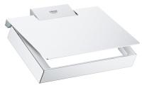 Держатель туалетной бумаги с крышкой Grohe Selection Cube 40 781 000 хром