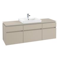 Тумба под раковину Villeroy & Boch Legato 1600х500 мм B68700VK мягкий серый
