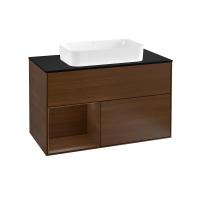 Тумба под раковину Villeroy & Boch Finion 1000х501 мм F652GNGN орех/орех