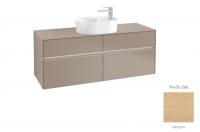 Тумба под раковину Villeroy & Boch Collaro 1400х500 мм с подсветкой C061L0VJ северный дуб
