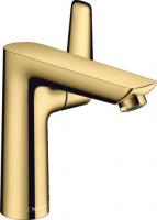 Смеситель для раковины Hansgrohe Talis E 150 ComfortZone донный клапан 71754990 золото полированное
