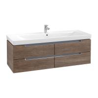 Тумба под раковину Villeroy & Boch Subway 2.0 1287х449 мм A69110E1 дуб сантана