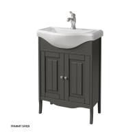 Тумба под раковину Caprigo Genova 65 614х292 мм 34410 SF-019 графит