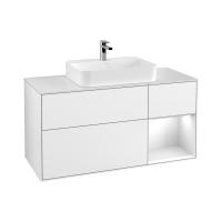 Тумба под раковину Villeroy & Boch Finion 1200х501 мм F421MTMT белый матовый/белый матовый