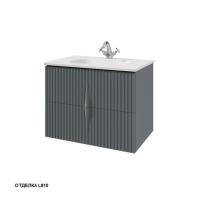 Тумба под раковину Caprigo Novara 75 714х452 мм (эмаль) 34911 L810 графит