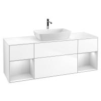 Тумба под раковину Villeroy & Boch Finion 1600х501 мм F861MTMT белый матовый/белый матовый