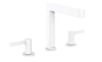 Смеситель для раковины Hansgrohe Finoris 160 3 отверстия, донный клапан 76034700 белый матовый