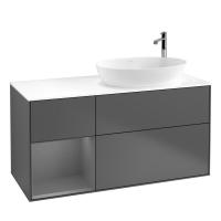 Тумба под раковину Villeroy & Boch Finion 1200х501 мм F921GKGK матовый антрацит/матовый антрацит