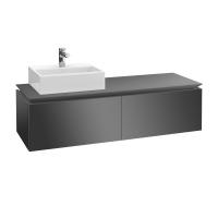 Тумба под раковину Villeroy & Boch Legato 1600х500 мм B67200FP серый глянцевый
