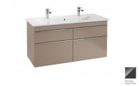 Тумба под раковину Villeroy & Boch Venticello 1153х502 мм A92901RA серое стекло