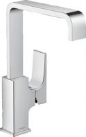 Смеситель для раковины Hansgrohe Metropol 230 ComfortZone высокий поворотный излив, донный клапан 32511000