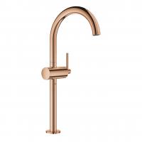 Смеситель для раковины Grohe Atrio XL-Size высокий поворотный излив, донный клапан 32 647 DA3 тёплый закат