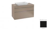 Тумба под раковину Villeroy & Boch Venticello 957х502 мм L A94201PD лак чёрный матовый