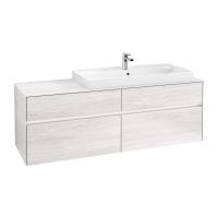 Тумба под раковину Villeroy & Boch Collaro 1600х500 мм с подсветкой C030L0E8 белое дерево