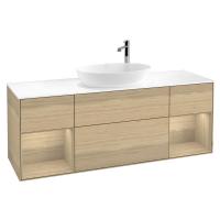 Тумба под раковину Villeroy & Boch Finion 1600х501 мм F981PCPC дуб/дуб