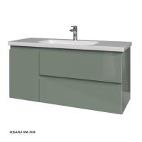 Тумба под раковину Caprigo Forte 120 1164х446 мм (2 ящика, 1 дверь слева) 36117L DM 7038 кобальт