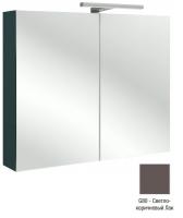 Зеркальный шкаф Jacob Delafon 800х650х143 мм EB796RU-G80 светло-коричневый глянцевый