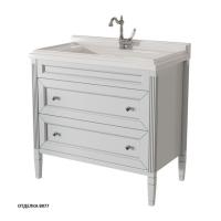 Тумба под раковину Caprigo Albion Promo 90 886х498 мм (2 ящика) 33320 UV B077 бело-серый