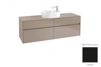 Тумба под раковину Villeroy & Boch Collaro 1600х500 мм C06500PD чёрный матовый
