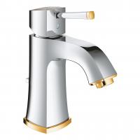 Смеситель для раковины Grohe Grandera M-Size донный клапан 23 303 IG0 хром/золото