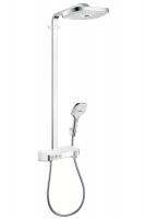 Душевая система с термостатом для душа Hansgrohe Raindance Select E Showerpipe 300 3jet 27127400 белый/хром