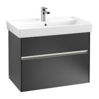 Тумба под раковину Villeroy & Boch Collaro 754х444 мм с подсветкой C010L0PD чёрныый матовый