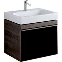 Тумба под раковину Geberit Citterio 584х504х554 мм 500.556.JJ.1 тёмный дуб/чёрный