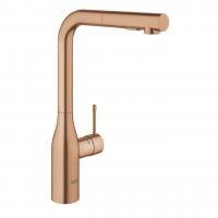 Смеситель для кухни Grohe Essence с выдвижным изливом 30 270 DL0 тёплый закат матовый