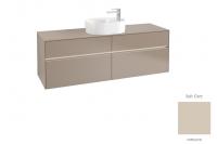 Тумба под раковину Villeroy & Boch Collaro 1600х500 мм с подсветкой C065L0VK мягкий серый
