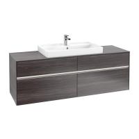 Тумба под раковину Villeroy & Boch Collaro 1600х500 мм с подсветкой C028L0FQ дуб графитовый