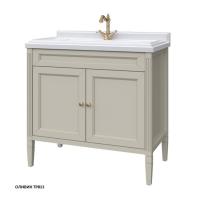 Тумба под раковину Caprigo Albion Concept 90 886х498 мм (2 двери) 34013 UV TP813 оливин