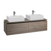 Тумба под раковину Villeroy & Boch Legato 1400х500 мм B66800FQ дуб графитовый