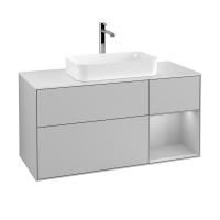 Тумба под раковину Villeroy & Boch Finion 1200х501 мм F301GJGJ светло-серый/светло-серый