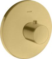 Термостат Axor Uno HighFlow (внешняя часть) 38715250 шлифованное золото