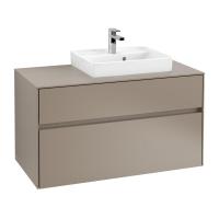 Тумба под раковину Villeroy & Boch Collaro 1000х500 мм C01500VG трюфель серый
