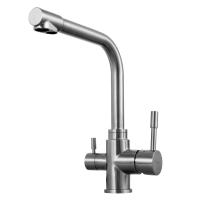 Смеситель для кухни Lemark Expert с подключением к фильтру LM5061S сталь