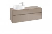 Тумба под раковину Villeroy & Boch Collaro 1400х500 мм C06200VG трюфель серый