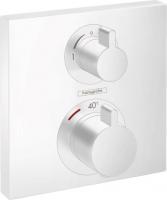 Термостат Hansgrohe Ecostat Square (внешняя часть для 2 потребителей) 15714700 матовый белый