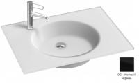 Раковина стеклянная Jacob Delafon Odeon Rive Gauche 706х515 мм EB2561-DE2 матовый чёрный