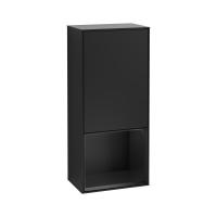 Пенал Villeroy & Boch Finion 418х270х936 мм петли справа F550PDPD чёрный матовый/чёрный матовый