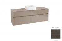 Тумба под раковину Villeroy & Boch Collaro 1600х500 мм C04900FQ дуб графитовый