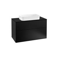 Тумба под раковину Villeroy & Boch Finion 1000х501 мм F64200PD чёрный матовый